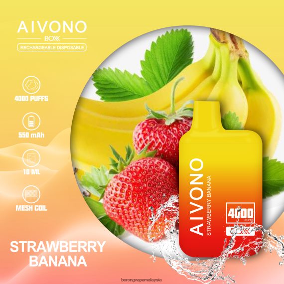 Rokok Elektronik Dan Vape - Aivono AIM BOXX 4000 pisang strawberi TZ062V231