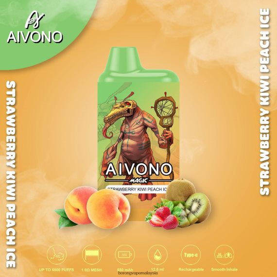 Rokok Elektronik Dan Vape - Aivono AIM MAGIC 5800 rokok kotak mulut ais pic kiwi strawberi TZ062V96