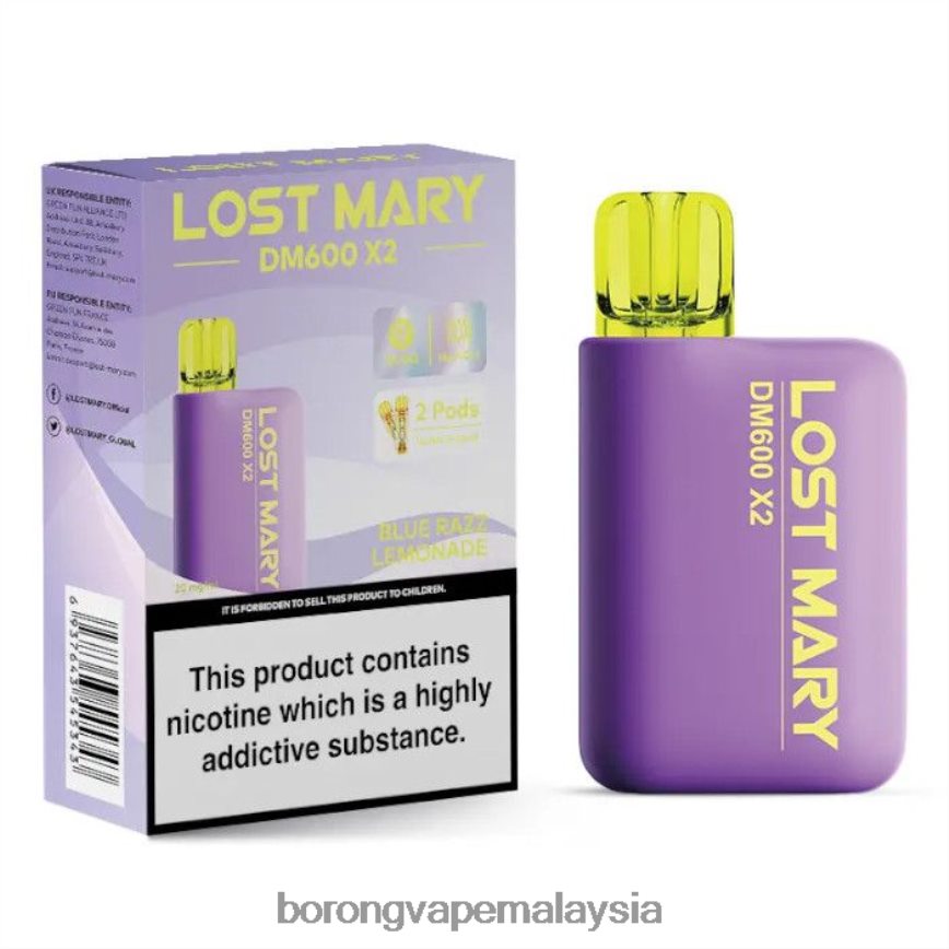 Rokok Elektronik Dan Vape - limau razz biru 88BL20466 LOST MARY DM600 X2