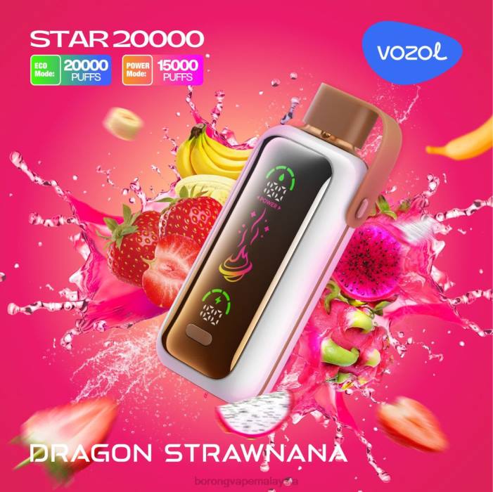 Rokok Elektronik Dan Vape - strawnana naga VOZOL STAR 20000 2BTH8