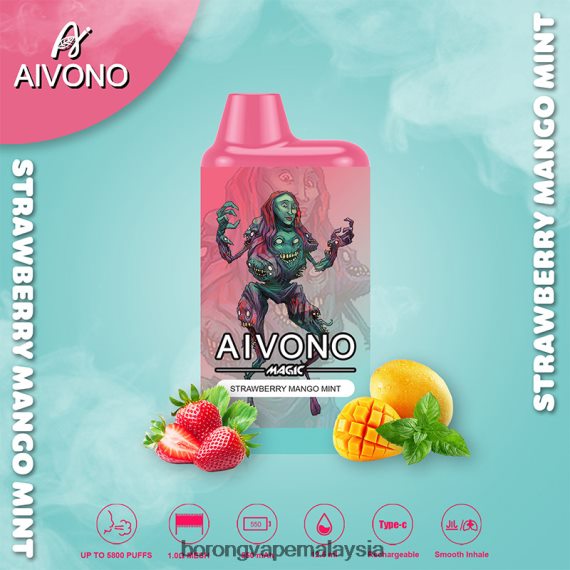 Rokok Elektronik Terbaru - Aivono AIM MAGIC 5800 rokok kotak mulut pudina mangga strawberi TZ062V97