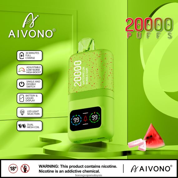 Rokok Elektronik Terbaru - Aivono AIM magic 20000 gula-gula getah tembikai TZ062V82