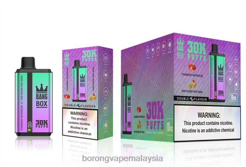 Rokok Elektronik Terbaru - Bang Box 30000 sedutan dwi perisa tembikai strawberi  jambu biji markisa kiwi ZT82870