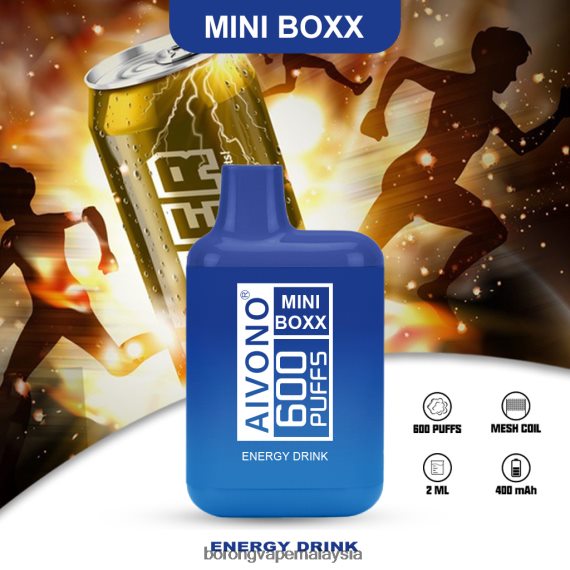 Rokok Elektronik Terbaru Di Malaysia - Aivono AIM MINI BOXX 600 minuman tenaga TZ062V237