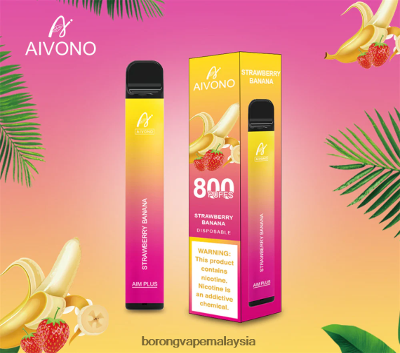 Rokok Elektronik Terbaru Di Malaysia - Aivono AIM PLUS 800 pisang strawberi TZ062V192