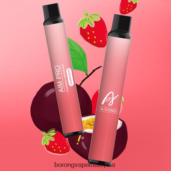 Rokok Elektronik Terbaru Di Malaysia - Aivono AIM PRO 1500 buah markisa strawberi TZ062V162