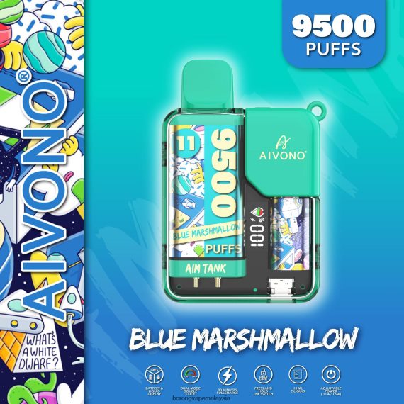 Rokok Elektronik Terbaru Di Malaysia - Aivono AIM TANK 9500 marshmallow biru TZ062V42