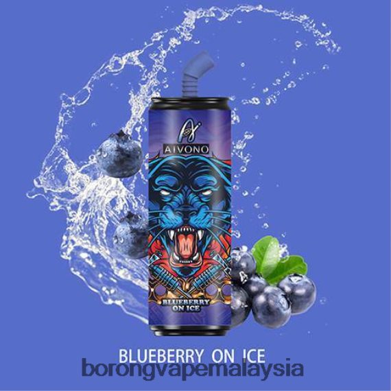 blueberry di atas ais