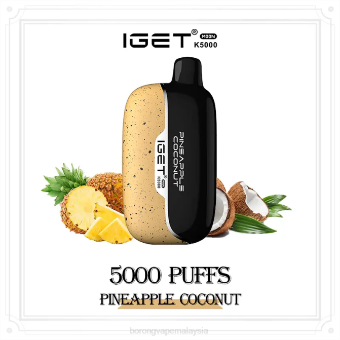 Rokok Elektronik Terbaru Di Malaysia - IGET Moon k5000 kelapa nenas F60016