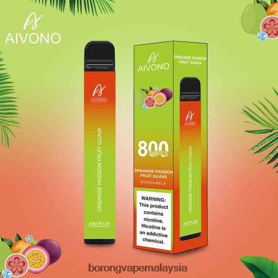 Rokok Elektronik Vape - Aivono AIM PLUS 800 jambu biji markisa oren TZ062V189