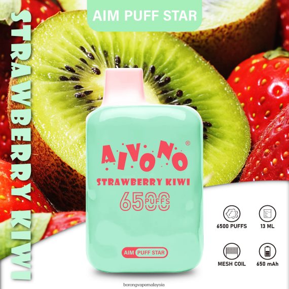 Rokok Elektronik Vape - Aivono AIM PUFF STAR 6500 kiwi strawberi TZ062V294