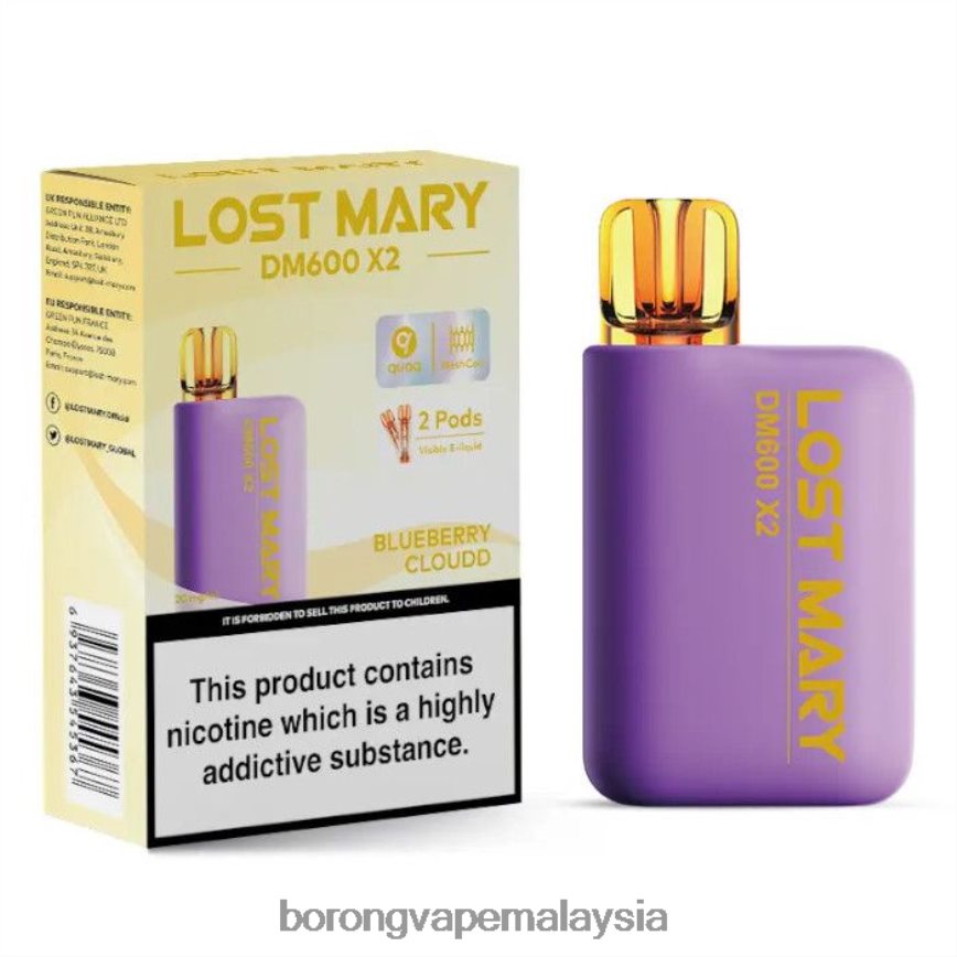 Rokok Elektronik Vape - awan blueberry 88BL20468 LOST MARY DM600 X2