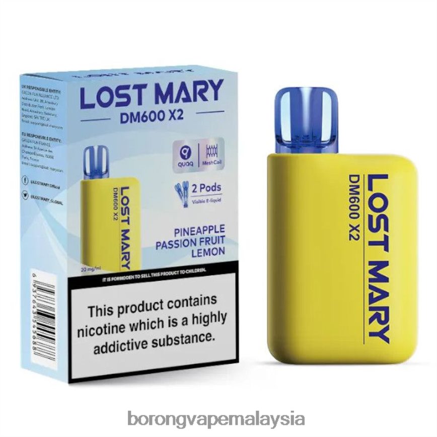 Rokok Elektronik Vape - limau markisa nanas 88BL20478 LOST MARY DM600 X2