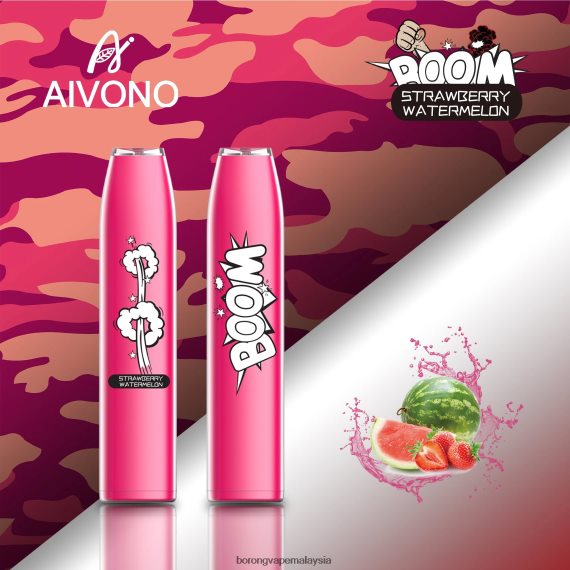 Vape Borong Malaysia Review - Aivono AIM BOOM 600 tembikai strawberi TZ062V364