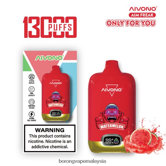 Vape Borong Malaysia Review - Aivono AIM FREAK 13000 buah tembikai TZ062V244