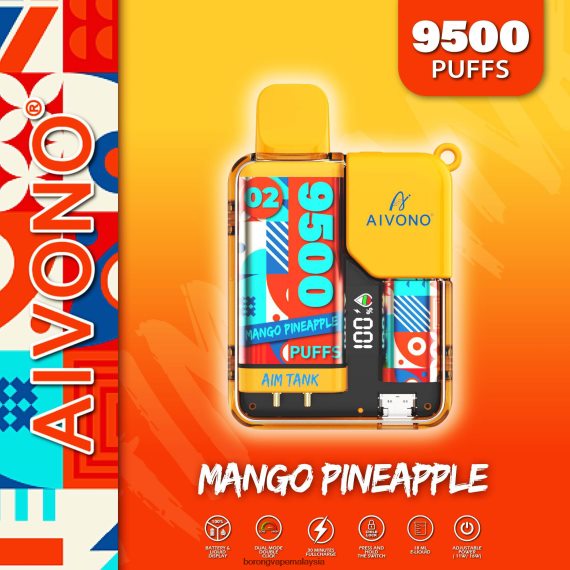 Vape Borong Malaysia Review - Aivono AIM TANK 9500 nanas mangga TZ062V34