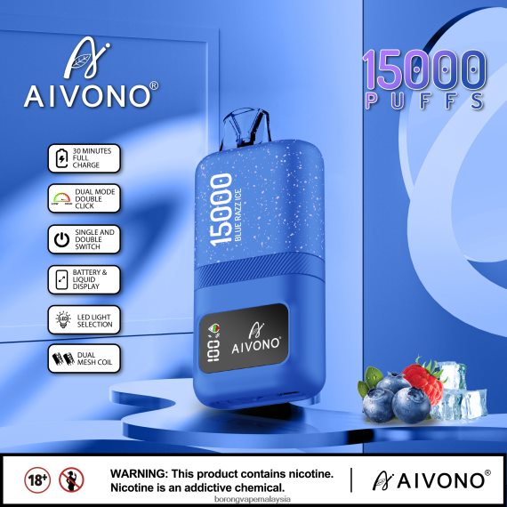 Vape Borong Malaysia Review - Aivono AIM magic 15000 ais razz biru TZ062V64