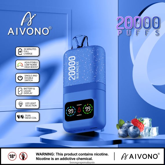 Vape Borong Malaysia Review - Aivono AIM magic 20000 ais razz biru TZ062V79