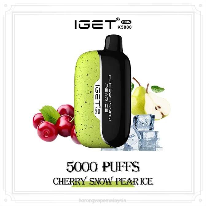 Vape Borong Malaysia Review - IGET Moon k5000 ais pear salji ceri F6005