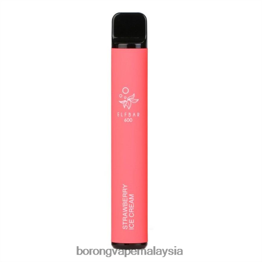 Vape Borong Malaysia Review - ais krim strawberi 88BL20104 ELFBAR 600