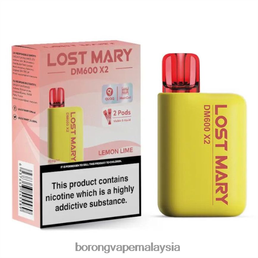 Vape Borong Malaysia Review - limau lemon 88BL20474 LOST MARY DM600 X2