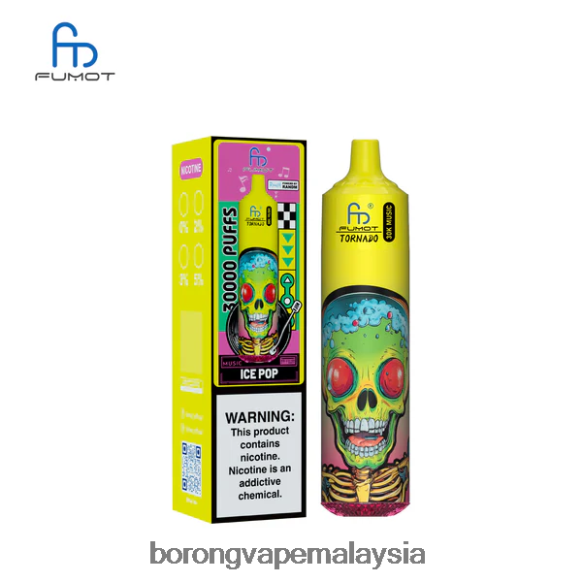 Vape Pakai Buang - Fumot Tornado 30k muzik ais pop 0NDLLN15