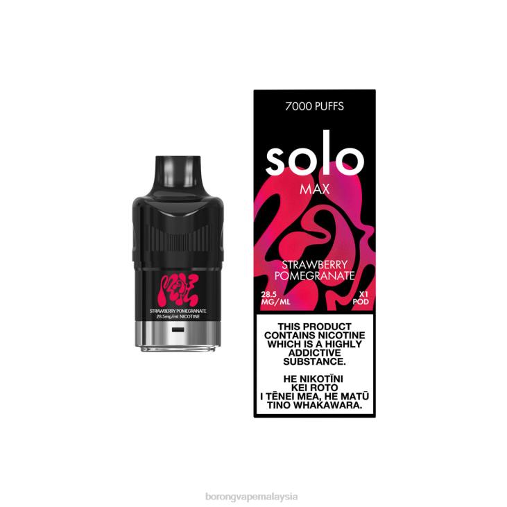 Rokok Elektronik Vape - Solo MAX pod buah delima strawberi HPR884