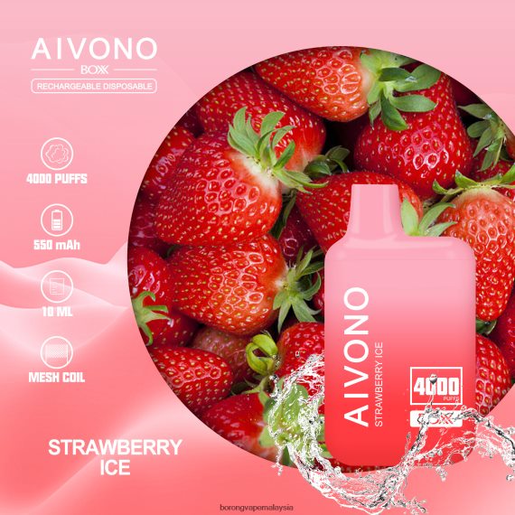 Borong Vape - Aivono AIM BOXX 4000 ais strawberi TZ062V226