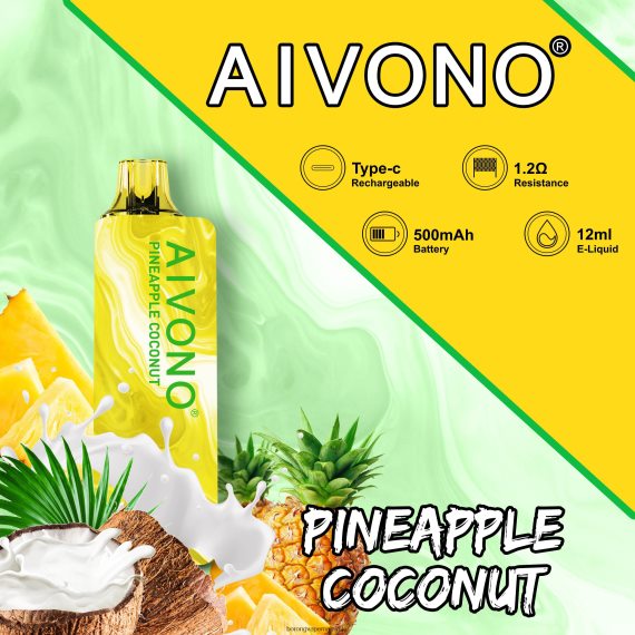 Borong Vape - Aivono AIM GUN 7000 kelapa nenas TZ062V106