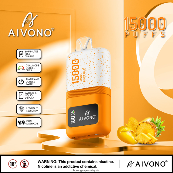 Rokok Elektronik Vape - Aivono AIM magic 15000 nanas mangga TZ062V69