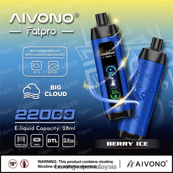 Rokok Elektronik Atau Vape - Aivono Fatpro 22000 ais beri TZ062V10