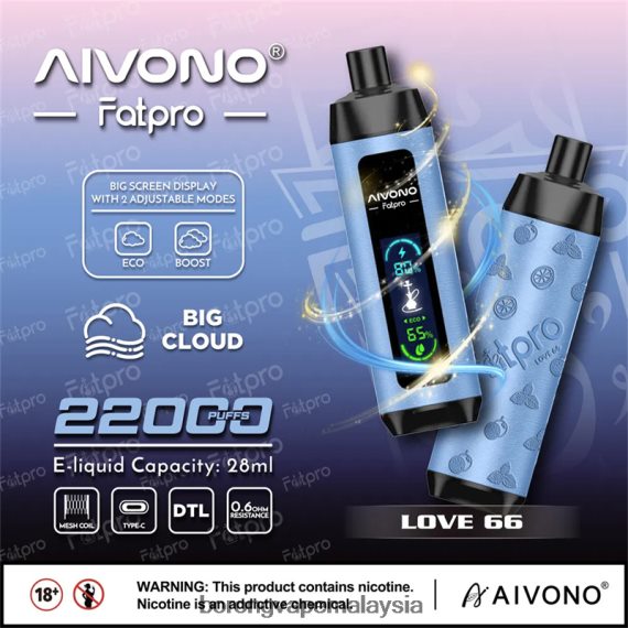 Rokok Elektronik Dan Vape - Aivono Fatpro 22000 cinta 66 TZ062V6