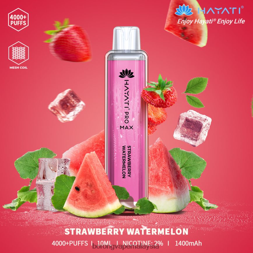 Rokok Elektronik Terbaru - tembikai strawberi 88BL20177 Hayati Pro Max 4000