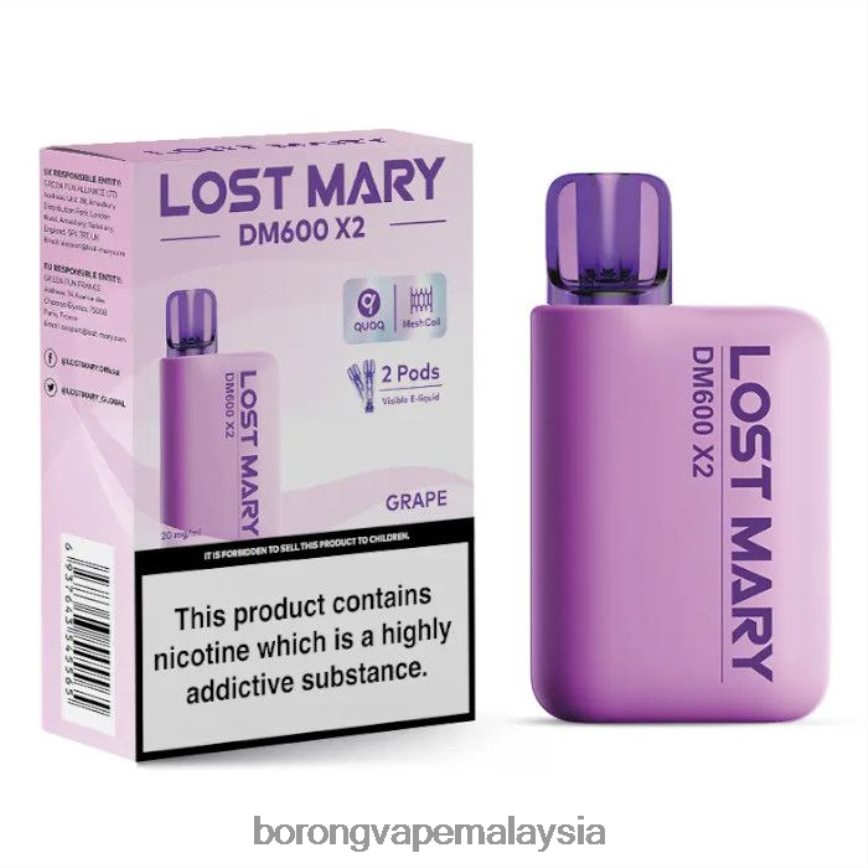 Borong Vape Murah - anggur 88BL20472 LOST MARY DM600 X2