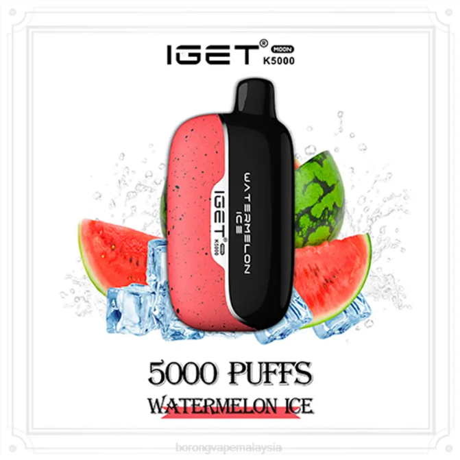 Rokok Elektronik Dan Vape - IGET Moon k5000 ais tembikai F6008