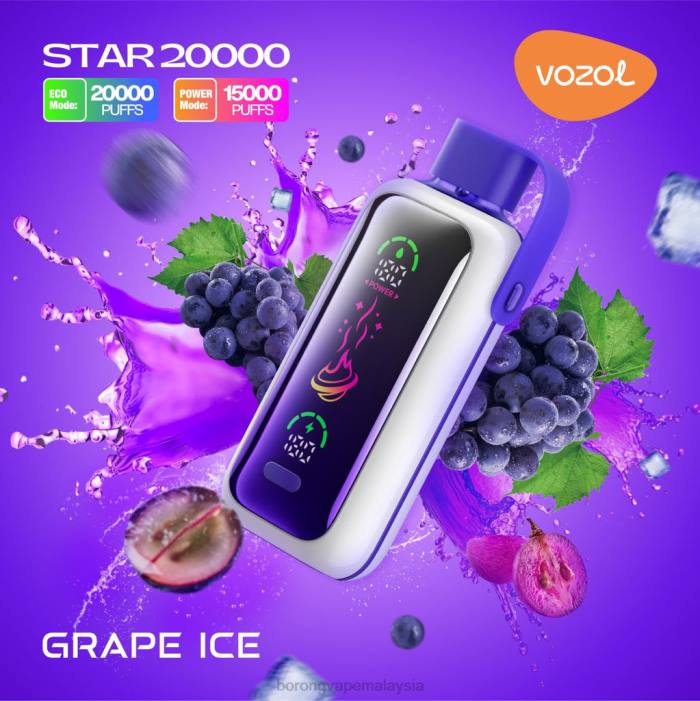 Rokok Elektronik Terbaru - ais anggur VOZOL STAR 20000 2BTH9